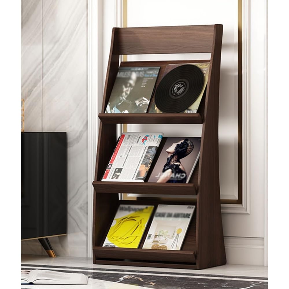 Zeitschriftenständer Bodenstehendes Zeitschriftenregal Vertikales Prospektständer Klappbarer Zeitschriftenständer Bücher- und Zeitungsständer Dekorativ