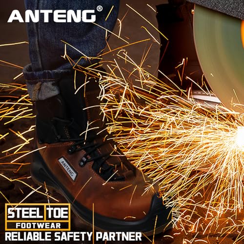 Composite Toe Boots for Men, Men's Work & Safety Footwear, Anti-Slip Waterproof Work Boots for Women, for Worker, Outdoor Activities, Hiking 5