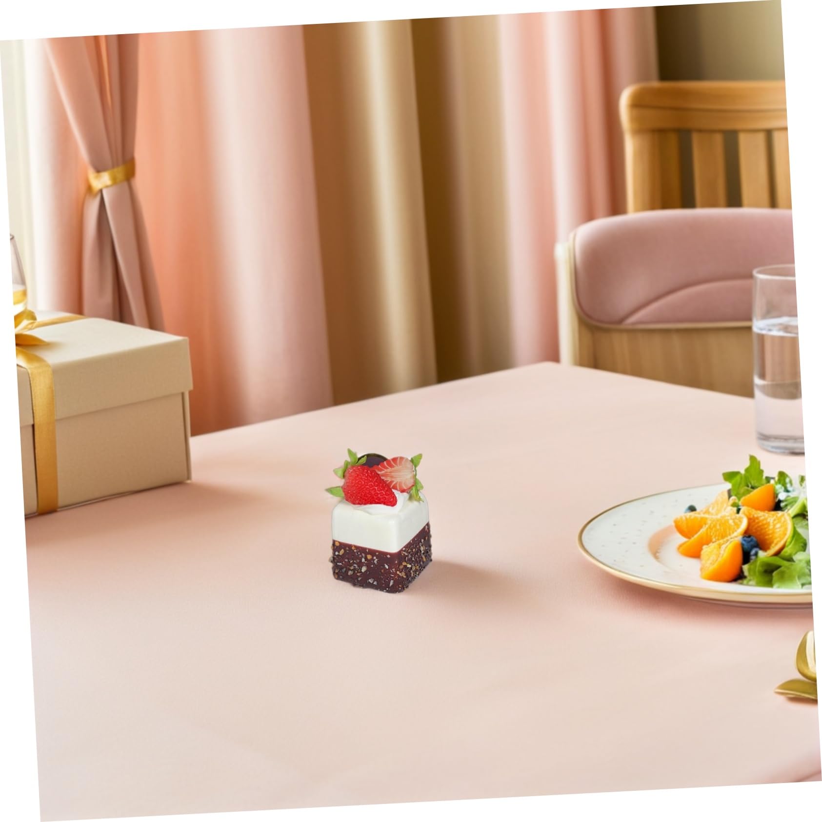 PartyKindom 8 Pezzi Torta Simulata Francese Fragole da Torta Finta Realistica in Pvc Robusto Espositore per Dessert Finto Accessori per Cucina per Servizi Fotografici e Allestimenti Scenici