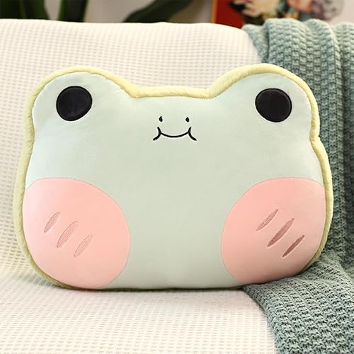 Miniatura 5 de ARELUX Almohada de peluche de anime de rana suave de 18 pulgadas, lindo juguete de peluche kawaii, decoración de habitación, regalos de cumpleaños