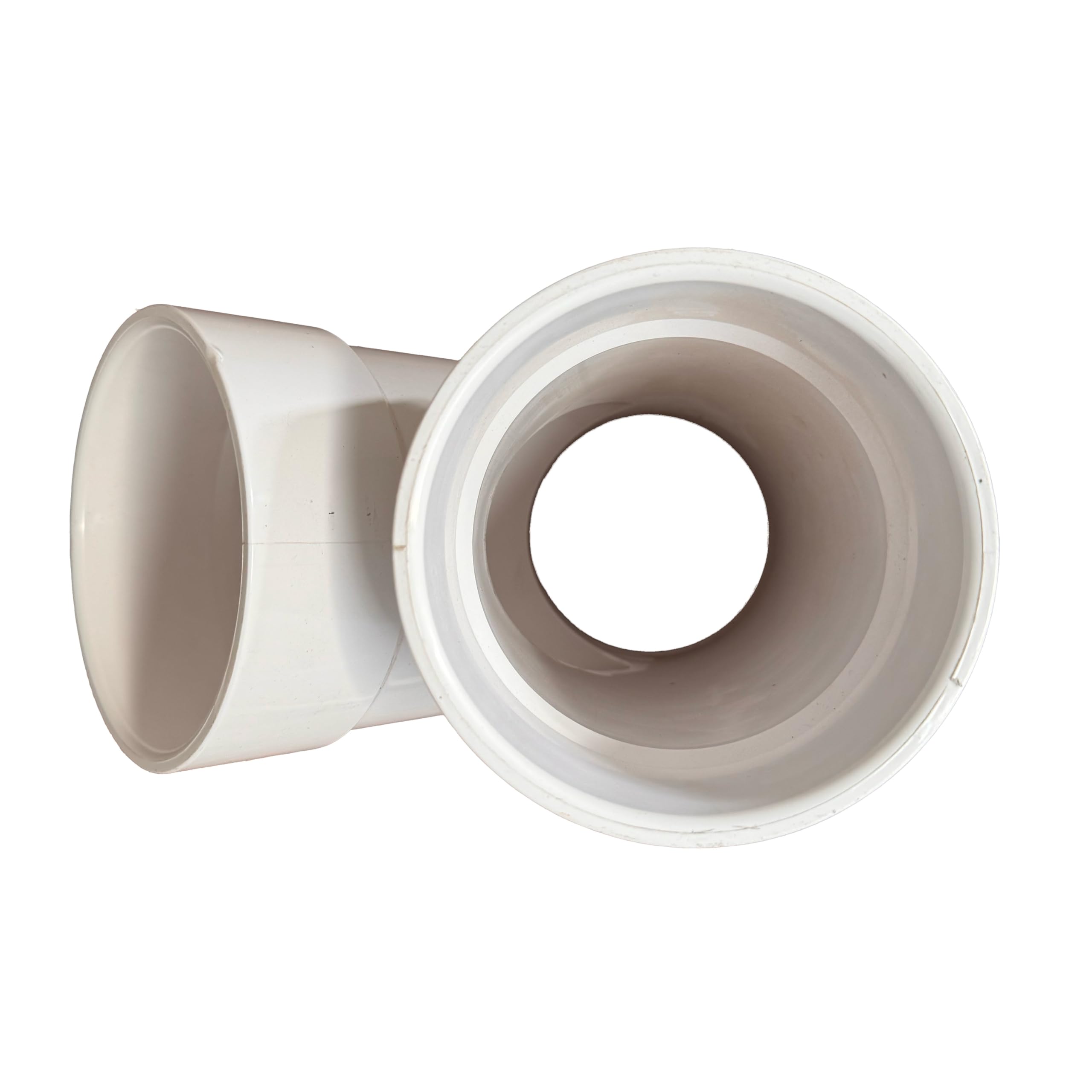 4 inch PVC DWV 5 Pack (Drainage Waste & Vent) 45 Wye, Hub X Hub X Hub Solvent Weld (4