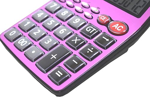 Miniatura 4 de Calculadoras Pantalla LCD grande,Calculadoras de escritorio de doble potencia,Energía solar de botón grande,Calculadoras de 12 dígitos