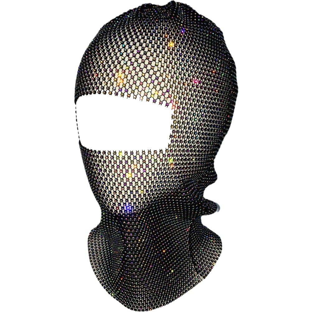 Masque complet en résille respirant pour dissimuler et briller en fête