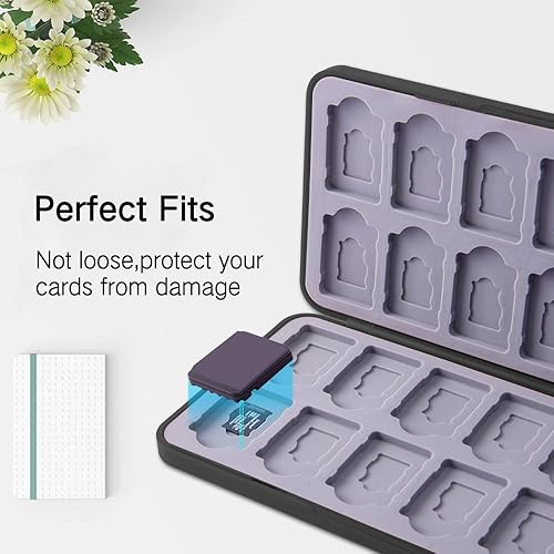 Vista 134 de PERFECTSIGHT 48 Switch Game Card Case for Nintendo Switch OLED Switch Lite, Cute 48 Game Holder Cartridge Case for Game Cards and SD Cards, Kawaii