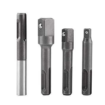 4 pcs SDS Plus Socket Adapter Set,1/4