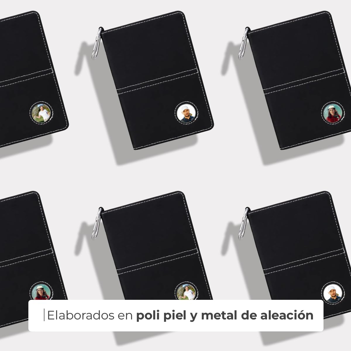 Regalos Personalizados de Golf - Cartera para Tarjeta con Marcador y Lapiz - Tarjeta de Puntuacion