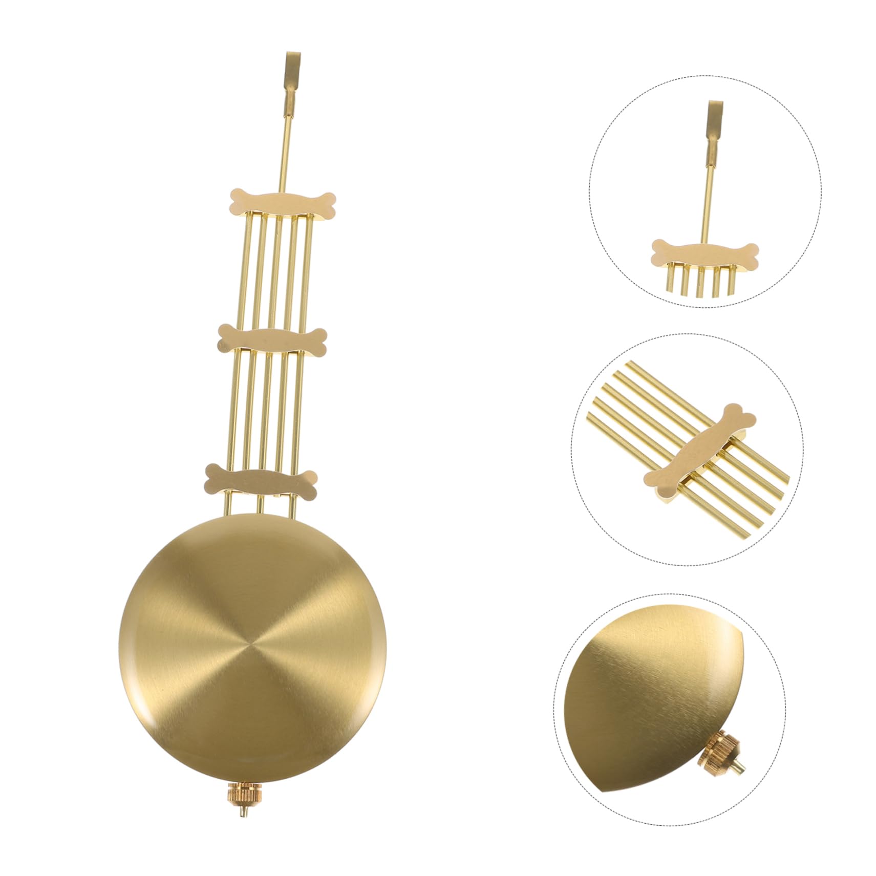 SHINEOFI 5 Pièces Pendule de Remplacement pour Accessoire Pendulum DIY Lourd pour Horloges Murales Décoratives Élégance Service du