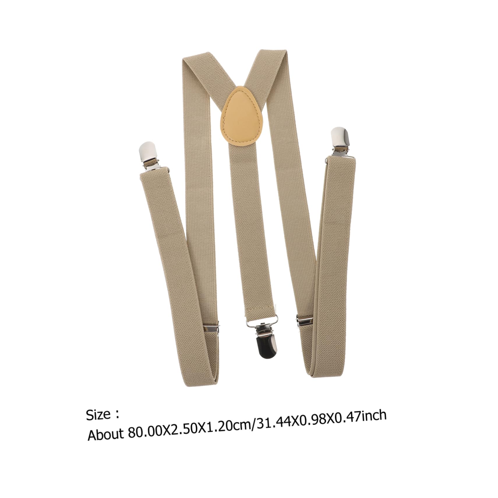 Beavorty 2pcs Unisex Adjustable Y Back Suspenders Durable Elastic Pant Suspenders for Men Women for Work School Special Occasions Events