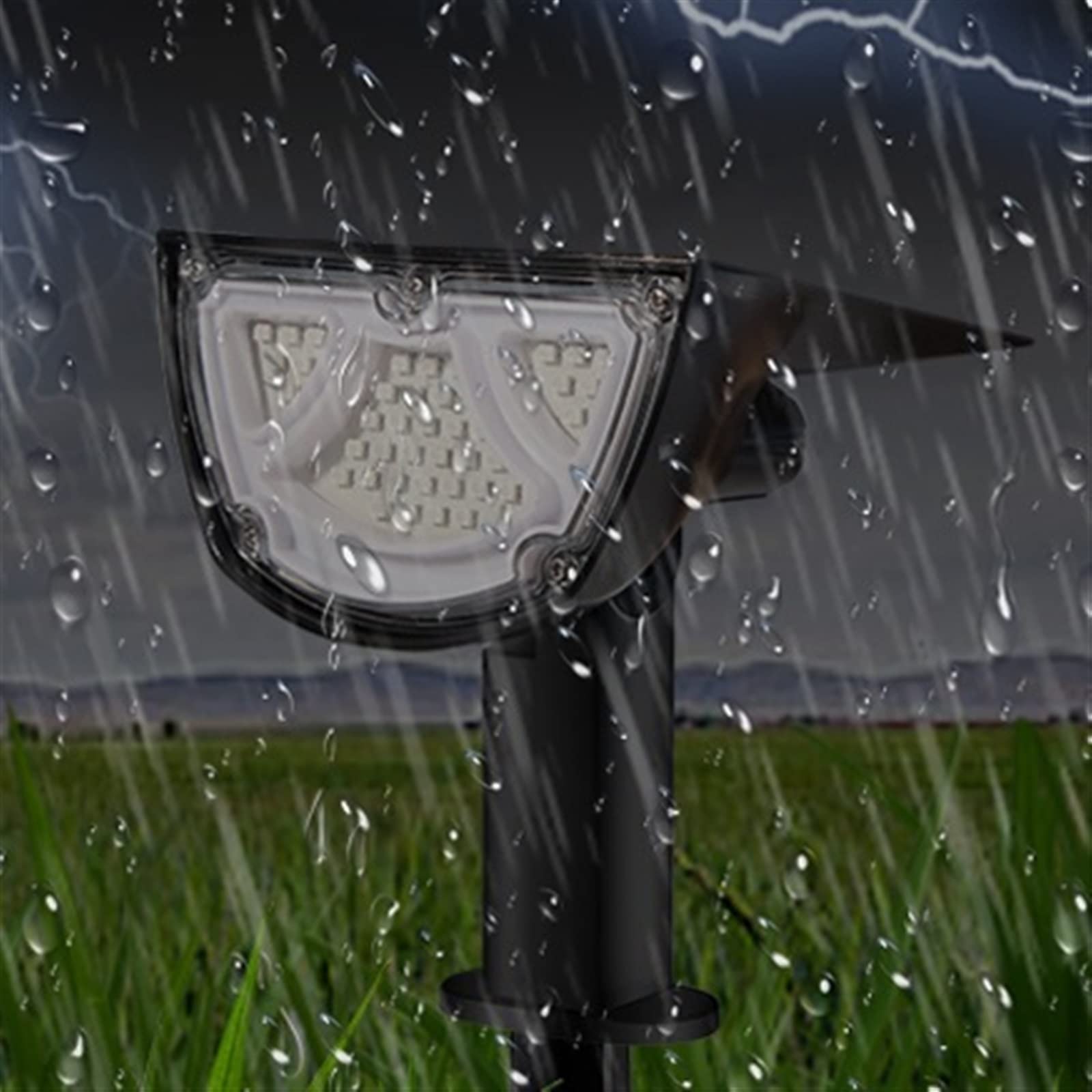 Wodoodporny Reflektor Solarny Zewnętrzna Lampa Trawnikowa Dekoracyjne Oświetlenie Ogrodowe Do ścieżek Zestaw 2 Zewnętrznych Lamp Solarnych