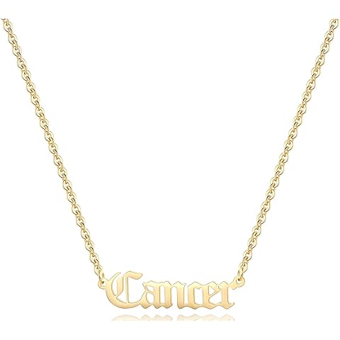 18K Gold Plated Astrology Necklace for Women Jewelry,12 Zodiac Pendant Horoscope Co...