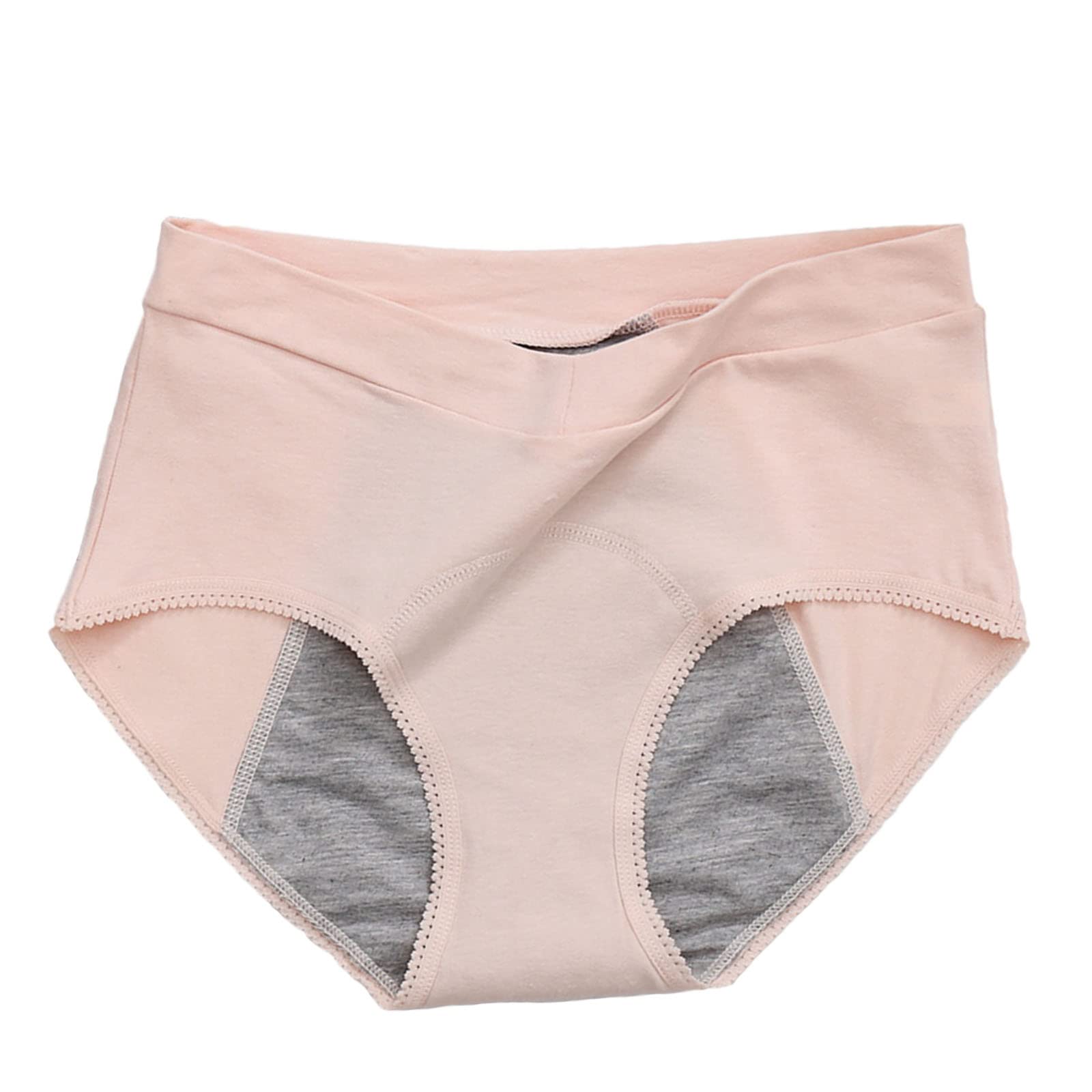 JOAU Womens Seamless Underwear No Show Panties Soft Stretch Hipster Bikini High Waisted Solid Color Underpants Plus Size