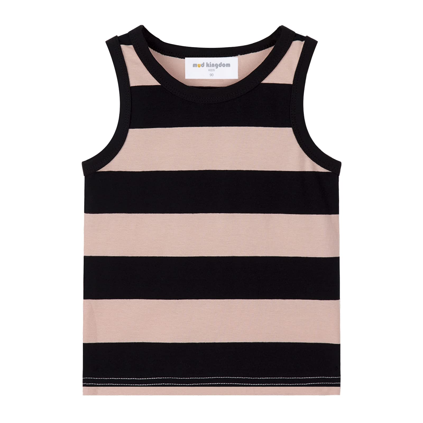 Mud Kingdom Boys Girls T-Shirts Rainbow Stripe Cotton Unisex Top