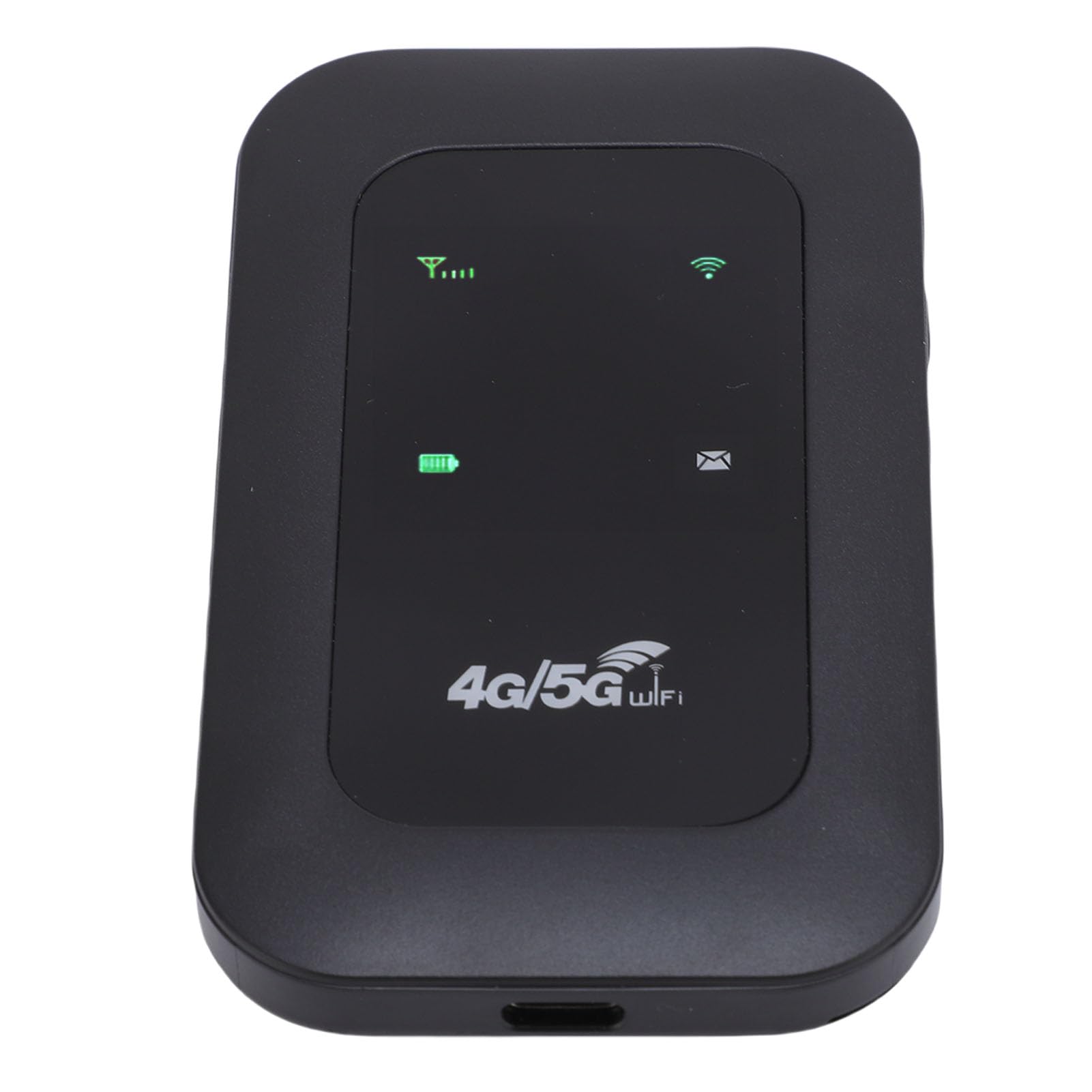 Vikye Hotspot Mobile 4G 5G, WiFi Portable pour Voyager dans Plus de 140 Pays, avec Emplacement pour Carte SIM, Réseau Multi-Porte-portiques, 10 Appareils, écran LED Couleur, Noir