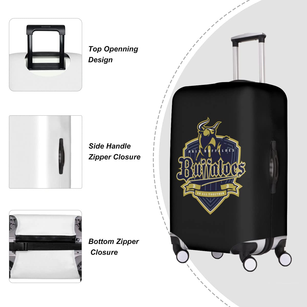 Amazon.co.jp: オリックス・バファローズ スーツケースカバー 荷物タグ