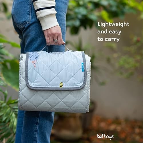 Miniatura 5 de Taf Toys Manta de picnic extra grande para bebé, 60 x 80 pulgadas, impermeable, plegable, para playa, camping en hierba, mantas de picnic,