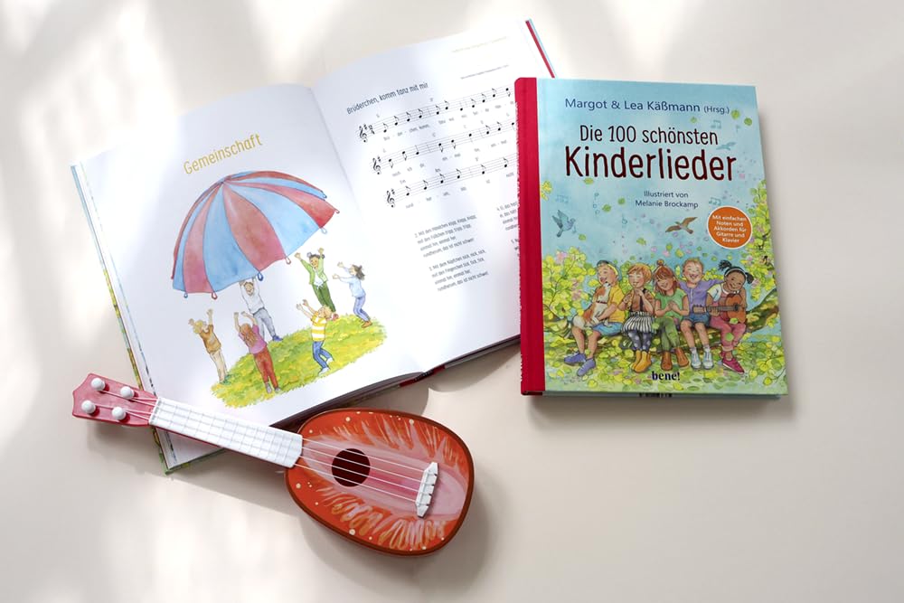 Die 100 schönsten Kinderlieder - Mit einfachen Noten und Akkorden für Gitarre und Klavier: Illustriertes Liederbuch für Kinder ab 4 Jahren - mit einer ... Gebete, Lieder und Geschichten für Kinder)
