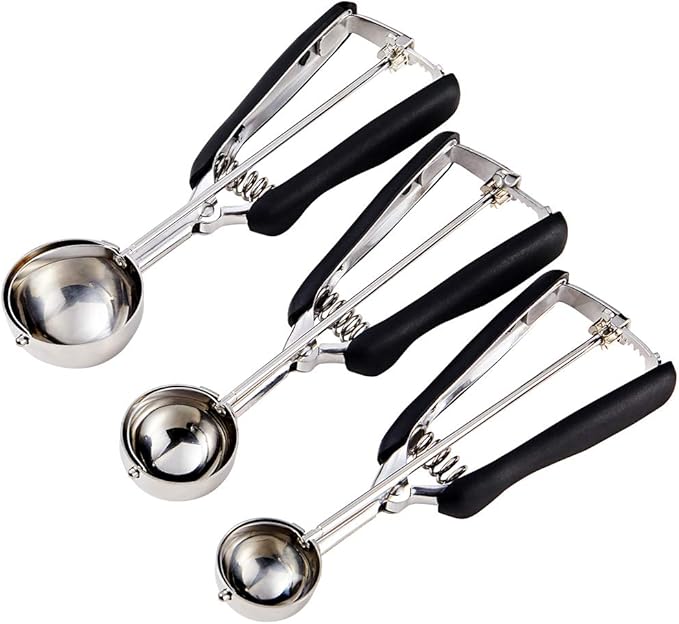 Cookie Scoop Set Include 1 Tbsp/ 2 Tbsp/ 3Tbsp 3 PCS Cookie Scoops