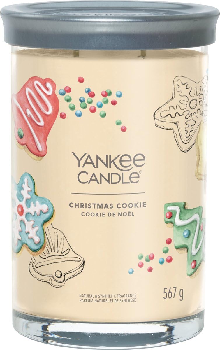 YANKEE CANDLE Grande bougie en pot en forme de biscuit de Noël