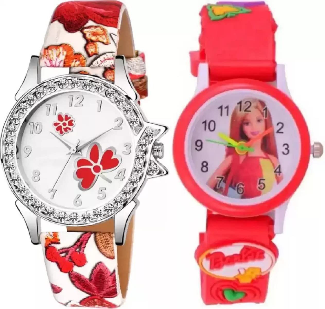 DKEROAD Analog Genuine Leather Red Strap Watch for Girls | Casual | - Model253 (B0BGRT4P11) Amazon Price History, Amazon Price Tracker