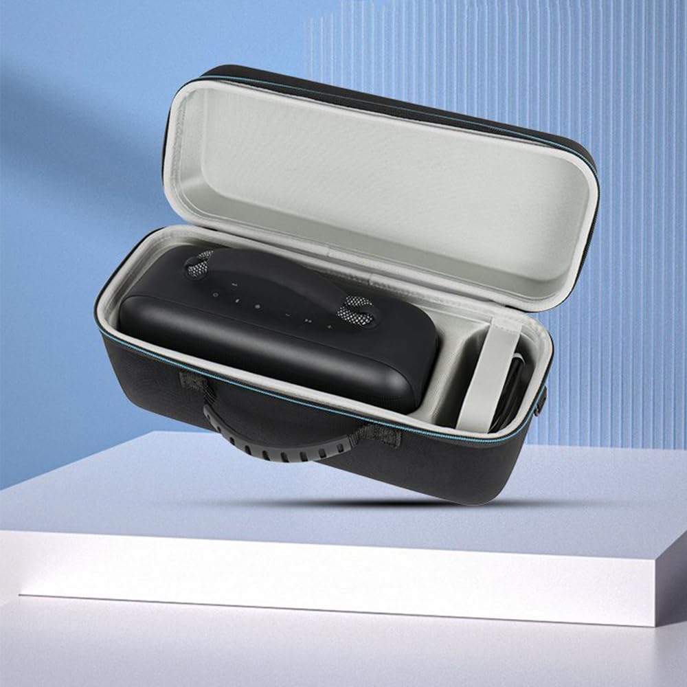 Étui Rigide Pour Enceinte Bose SoundLink Max - Coque De Protection EVA, Rangement Accessoires - Noir