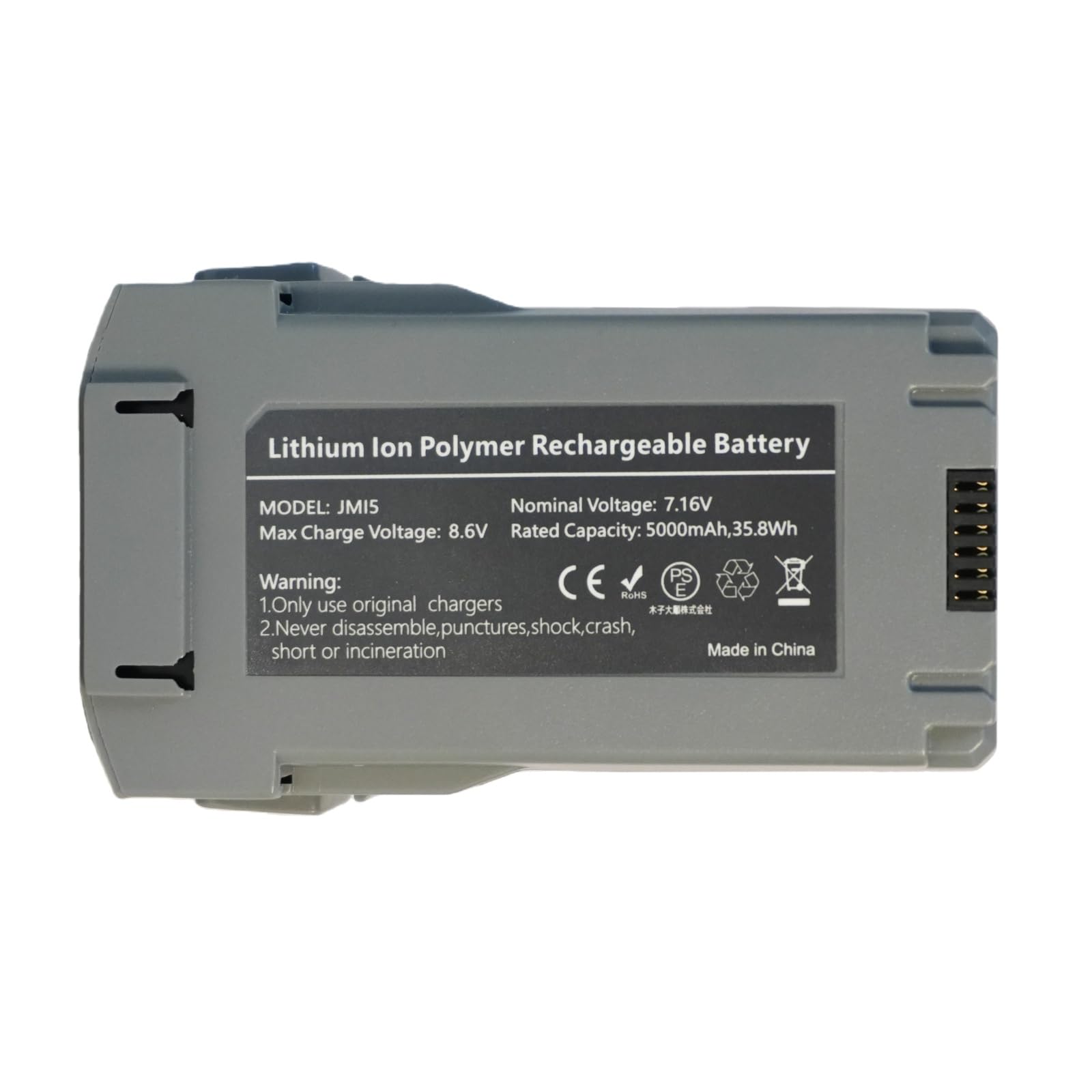 JMI5 Batería Plus de Repuesto | Recambio para dji Mini 5 Pro Intelligent Flight Series (7.16V 35.8Wh)