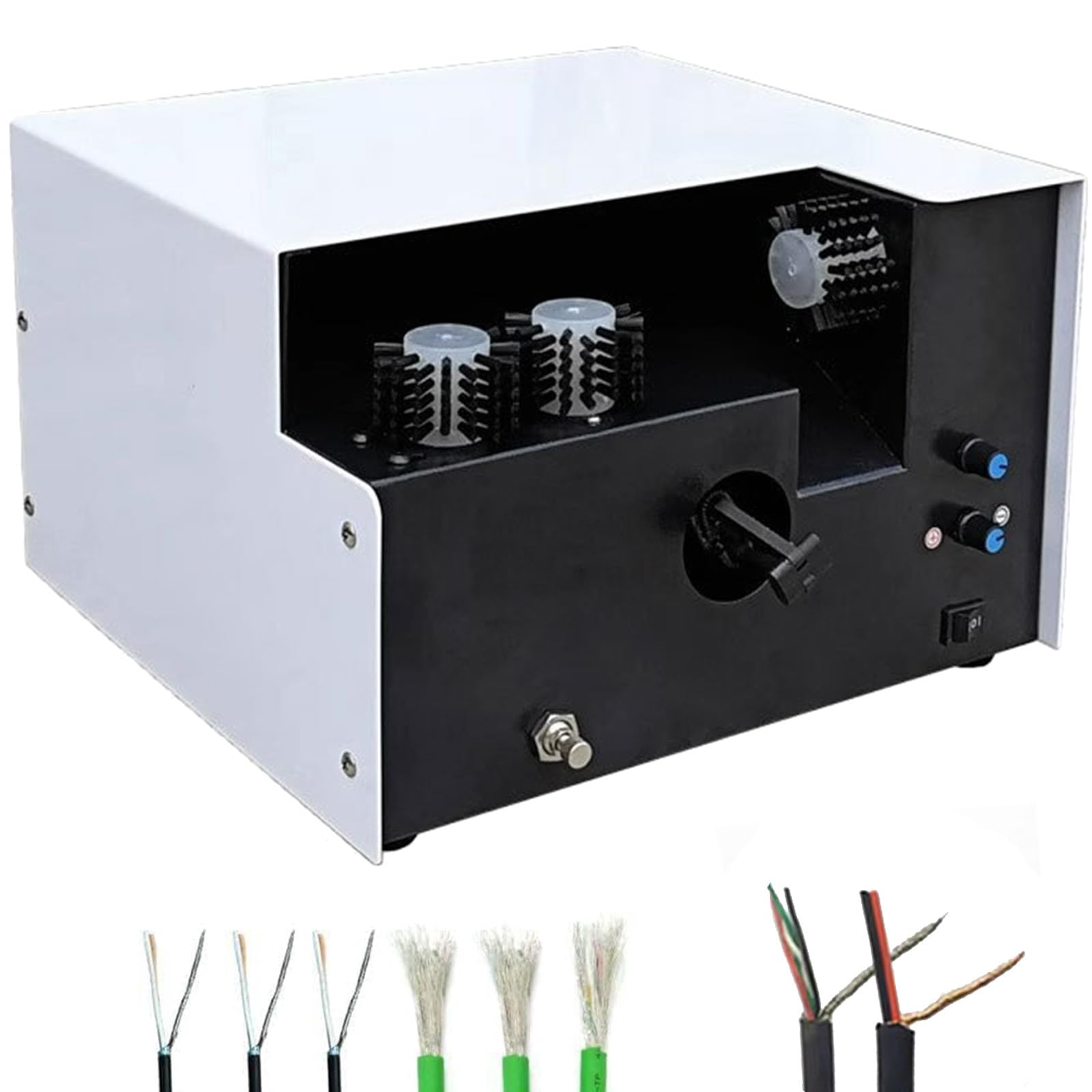 BITYCOW Industrial Cable Stranding Machine, Single Station High Speed, Three-Brush Configuration, Multi-Functional Twisting Splitting Tool, 5-60mm Working Length