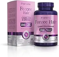 Sanavita - Vitamina para Cabelos e Unhas - Forcee Hair - Para Fortalecimento - 60 Cápsulas
