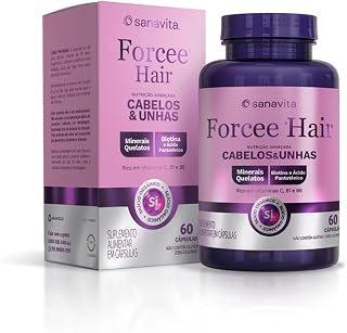 Sanavita - Vitamina para Cabelos e Unhas - Forcee Hair - Para Fortalecimento - 60 Cápsulas