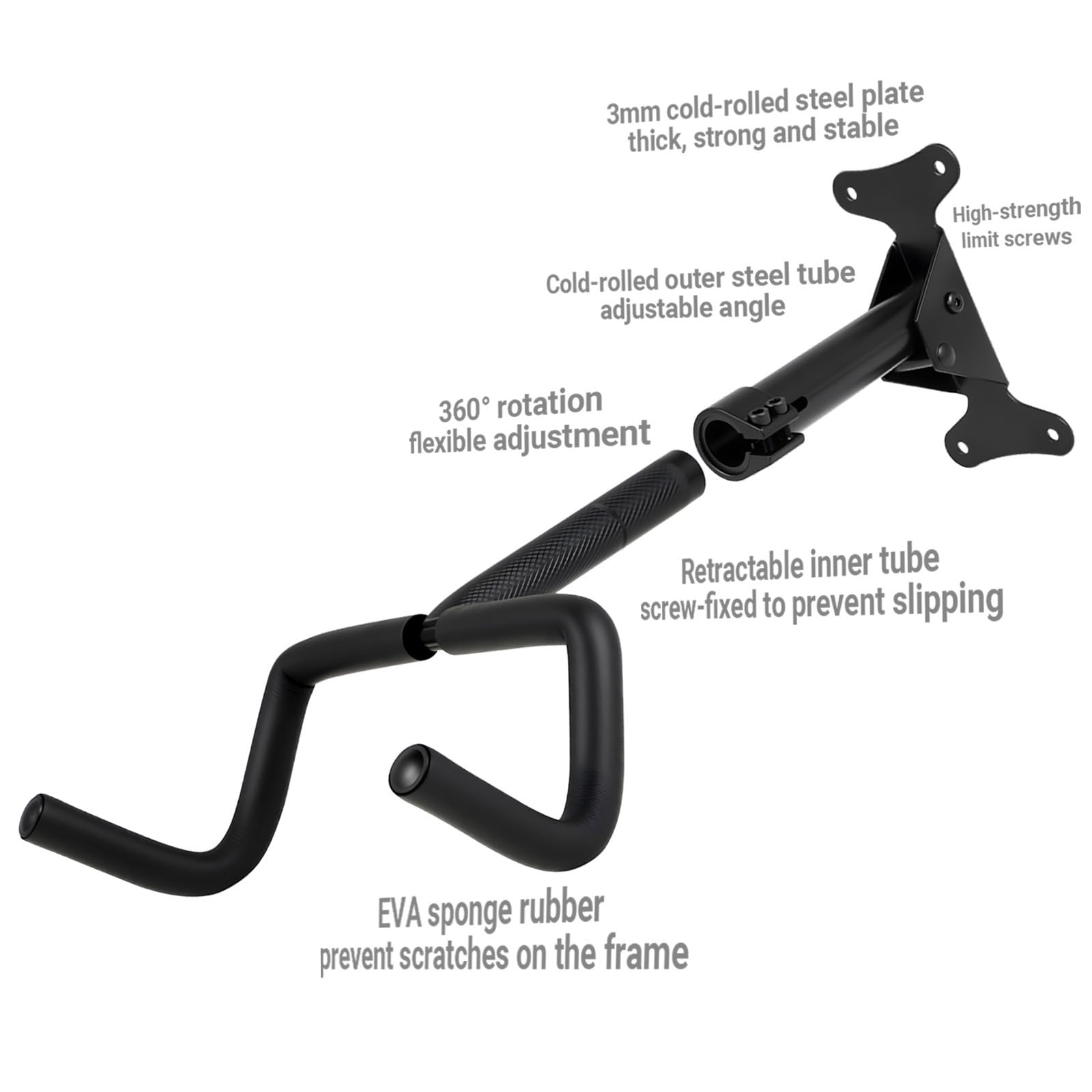 Support Mural Pour Vélo - Porte Velo Mural - Support Vélo