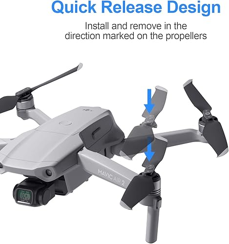 Miniatura 5 de 4 pares de hélices Mavic Air 2Air 2s de repuesto de hélices de bajo ruido de liberación rápida 7328 alas para DJI Mavic Air 2Air 2s Drone Accesorios