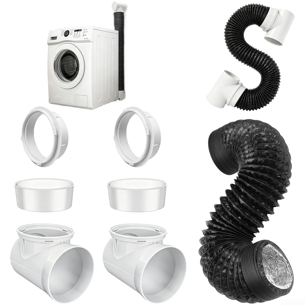 Kit Tubo Scarico Asciugatrice 4 Pollici con Gomito(G)