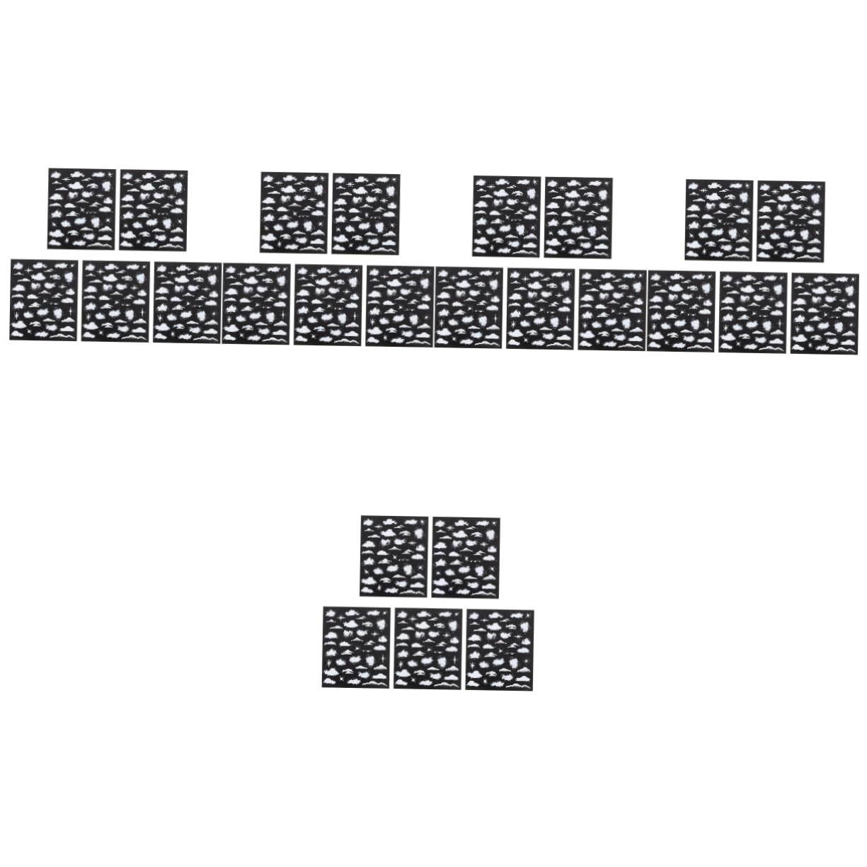 Housoutil 25hojas Pegatinas De Uñas Autoadhesivas Para Diseño Calcomanías De Manicura Para Mujeres y Decoración De Uñas