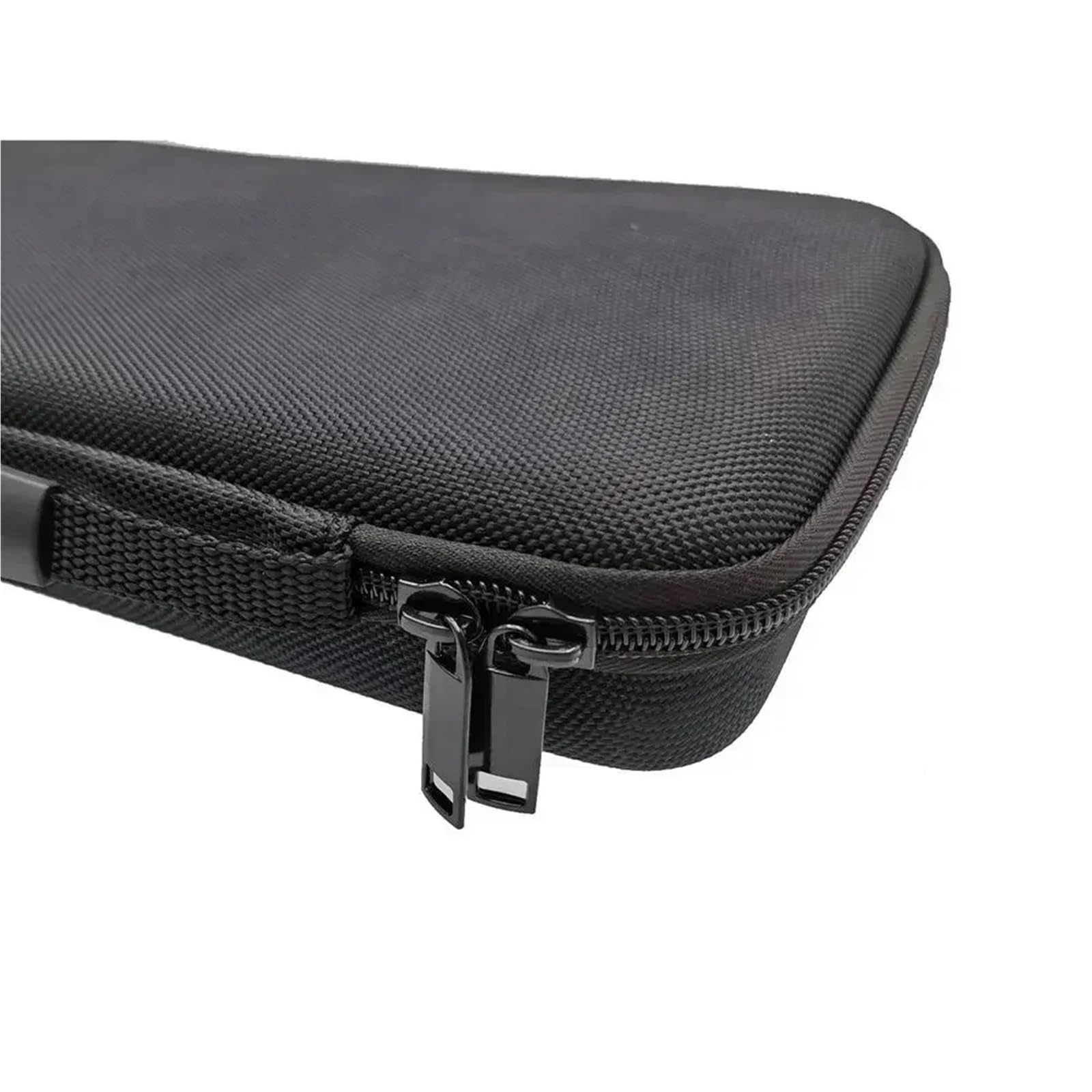 Przenośna torba do przechowywania, Keyboard Hard Case Double Zipper Black
