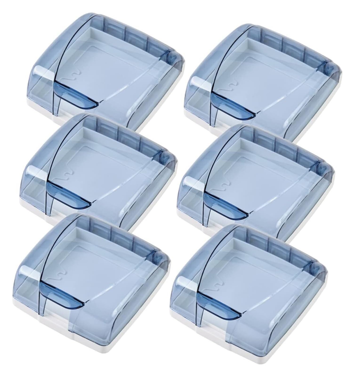 Coprispina, Copripresa elettrica, Scatola di Protezione for Prese elettriche, Coprispina in plastica, Coprispina for Prese elettriche, Resistente alle intemperie(Blue)