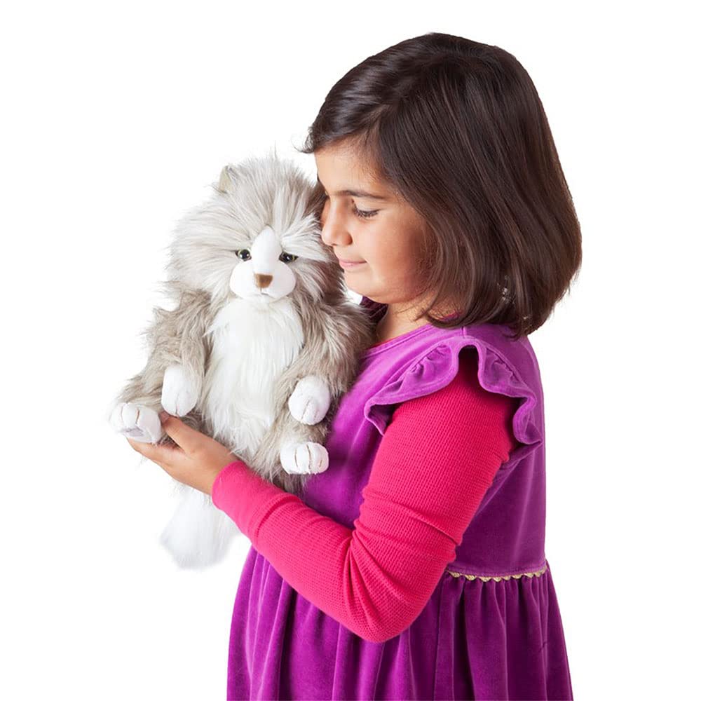 Folkmanis Fluffy Cat Hand Puppet, Multi-Colored (2566) - Image 5