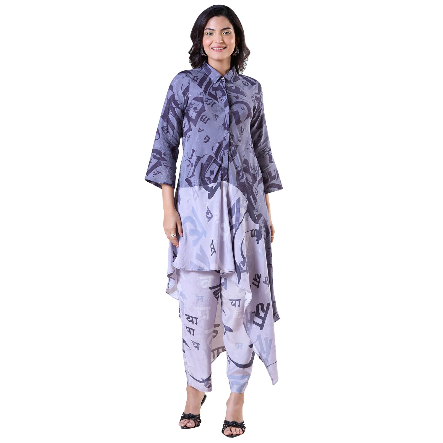 navyasa by liva navyasa grey liva muslin jacquard digital print co-ord set for women-picture-33