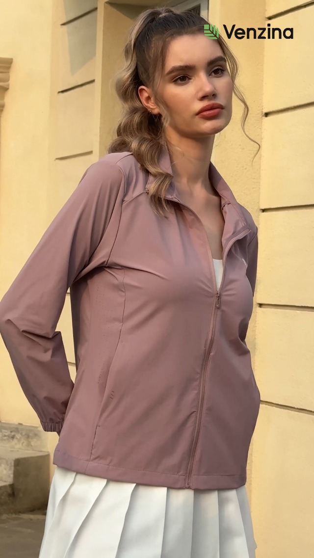 Venzina Women's Sunscreen Jacket, UPF 50+ Sun Jacket for Women