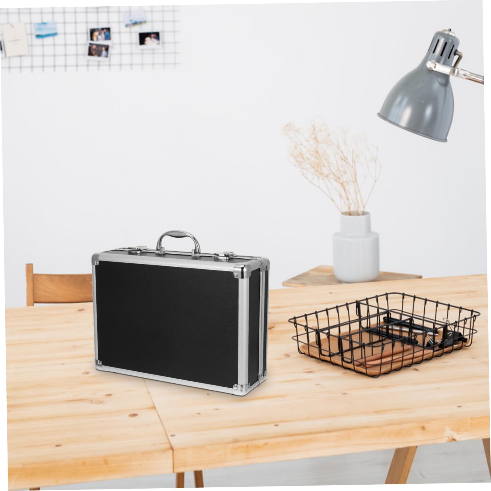 VILLCASE Valigetta Portautensili in Lega Di Alluminio Serratura Scatola Portatile in Alluminio Per Custodia Strumenti e Audio Multiuso Per Trasporto e Organizzazione