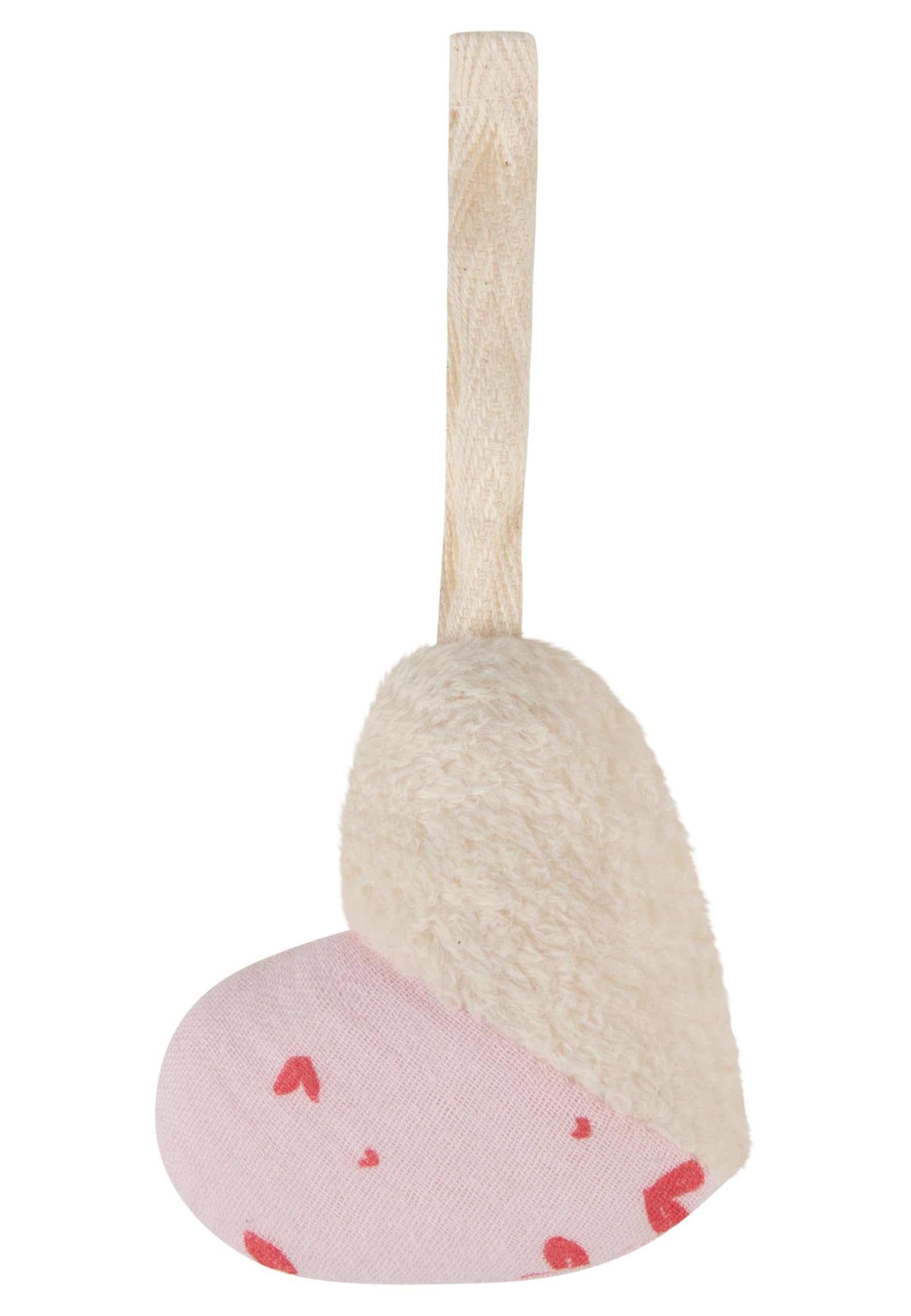 Sterntaler Spielbogen Bär Betty, Spielbogen mit Patchwork-Design, Stickmotive, Beißring, Spiegel, Rassel, Quietsche und Knisterpapier, abnehmbarer Bogen und Spielteile, wattiert, 100×80×3 cm, rosa