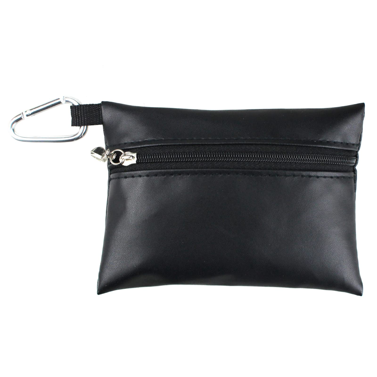 Newwyt Leather Golf Ball Tee Pouch Bag Portable Golf Storage Bag Pocket Golf Ball Tee Holder Pouch Container Easy to Carry PU leather