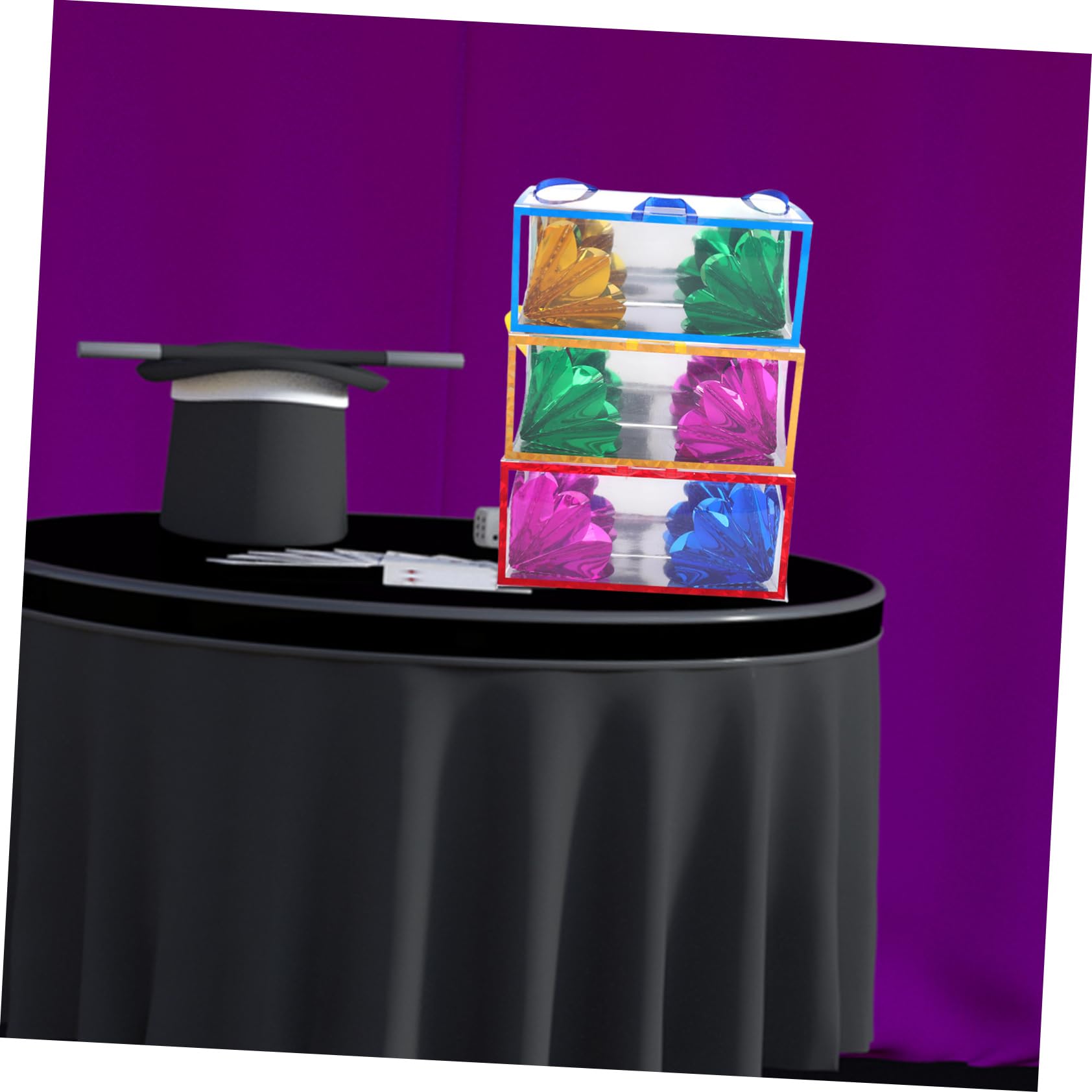 ibasenice Magician Flower Illusion Box Prop Per Spettacoli Gimmick Per Accessorio Per Intrattenimento e