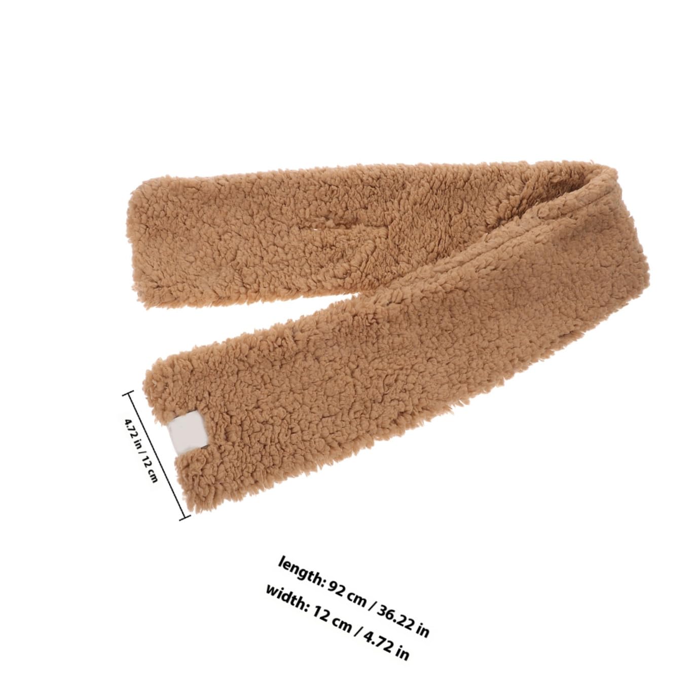 SOIMISS 4pièces Écharpe Peluche Douce Et Chaude Pour Femmes Réchauffeur De Cou Hiver Écharpe Épaisse Et Douillette Parfaite Pour Ski Activités Extérieur
