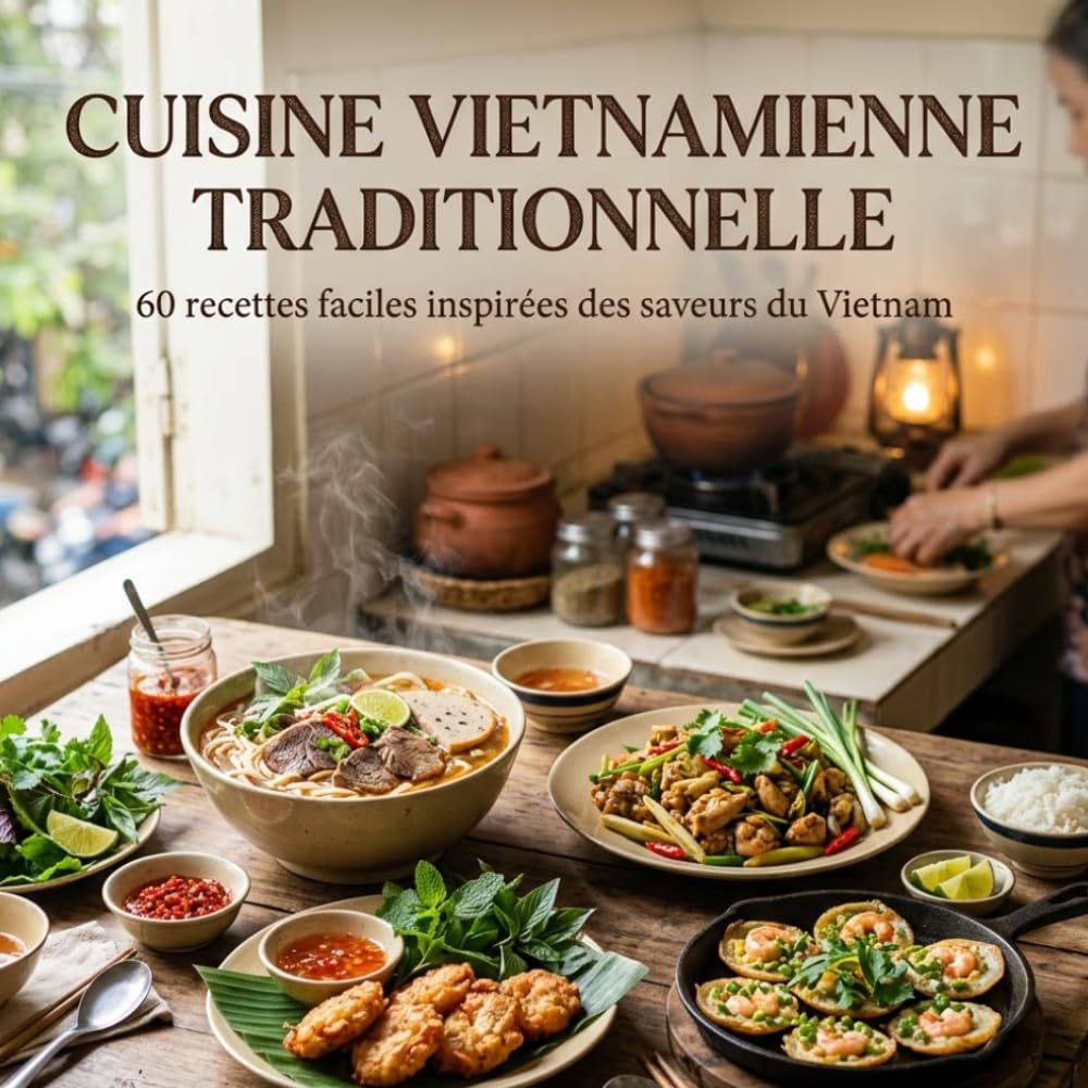 Cuisine Vietnamienne Traditionnelle: 60 recettes faciles inspirées des saveurs du Vietnam