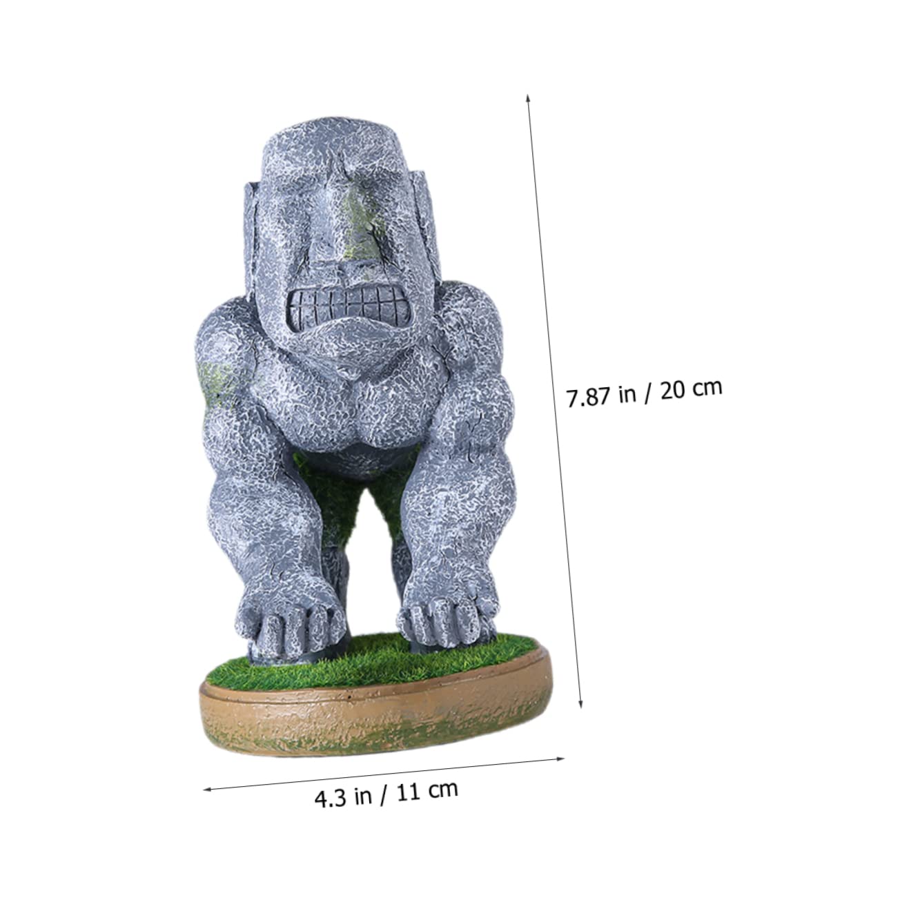 Mikikit Controller Accessorio per a Supporto Forma Gioco Resina in di Statua Moai, Decorativo Pratico Unico Scrivania e Casa Gamer