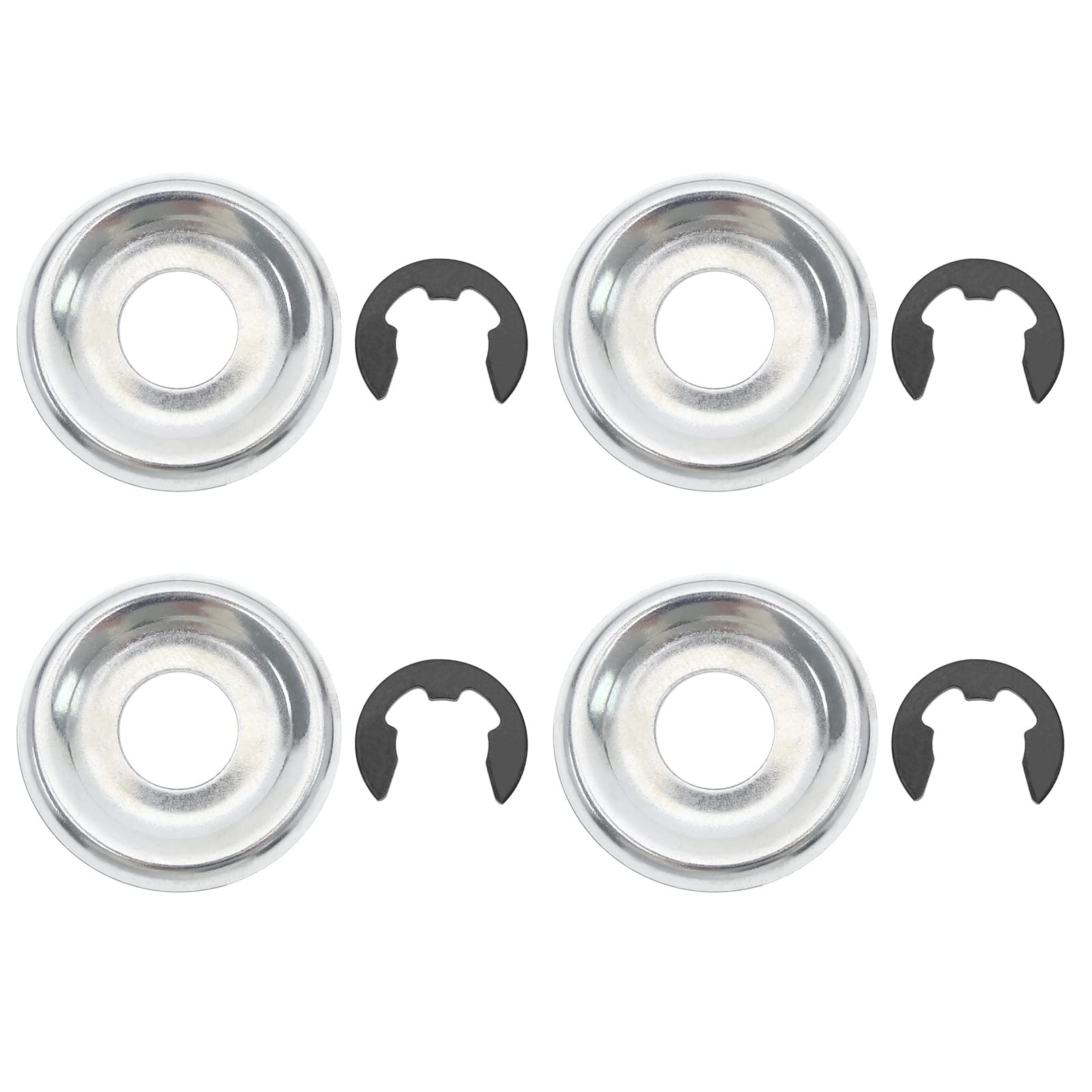 EMSea 4 Sets Clutch Washer and E-Clip Kit Compatible with Stihl MS170 MS180 MS210 MS230 MS240 MS250 MS260 MS360 Chainsaw Replacement Parts