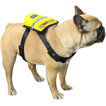 Amazon 犬用リュック 犬用バッグ ペット ミニリュック ステンレスdリング付き 犬用ハーネス 小型犬 中型犬 ドッグバック 軽量 丈夫 防水 ワンちゃんバック リュックサック 携帯に便利 外出 旅行 お出かけ 犬用散歩バッグ 訓練バッグ イエロー Lontg ハーネス 通販