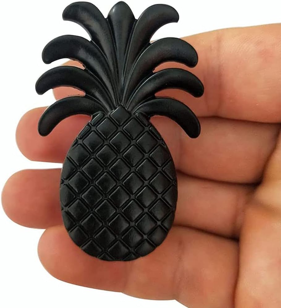 10pcs Pineapple Cabinet Knobs Tropical Drawer Knobs and Pulls Set Single Hole Dresser Knobs Wardrobe Pulls Cupboard Handles Zinc Alloy Door Knobs for Kitchen Bathroom Home Vanity Ancient Gold