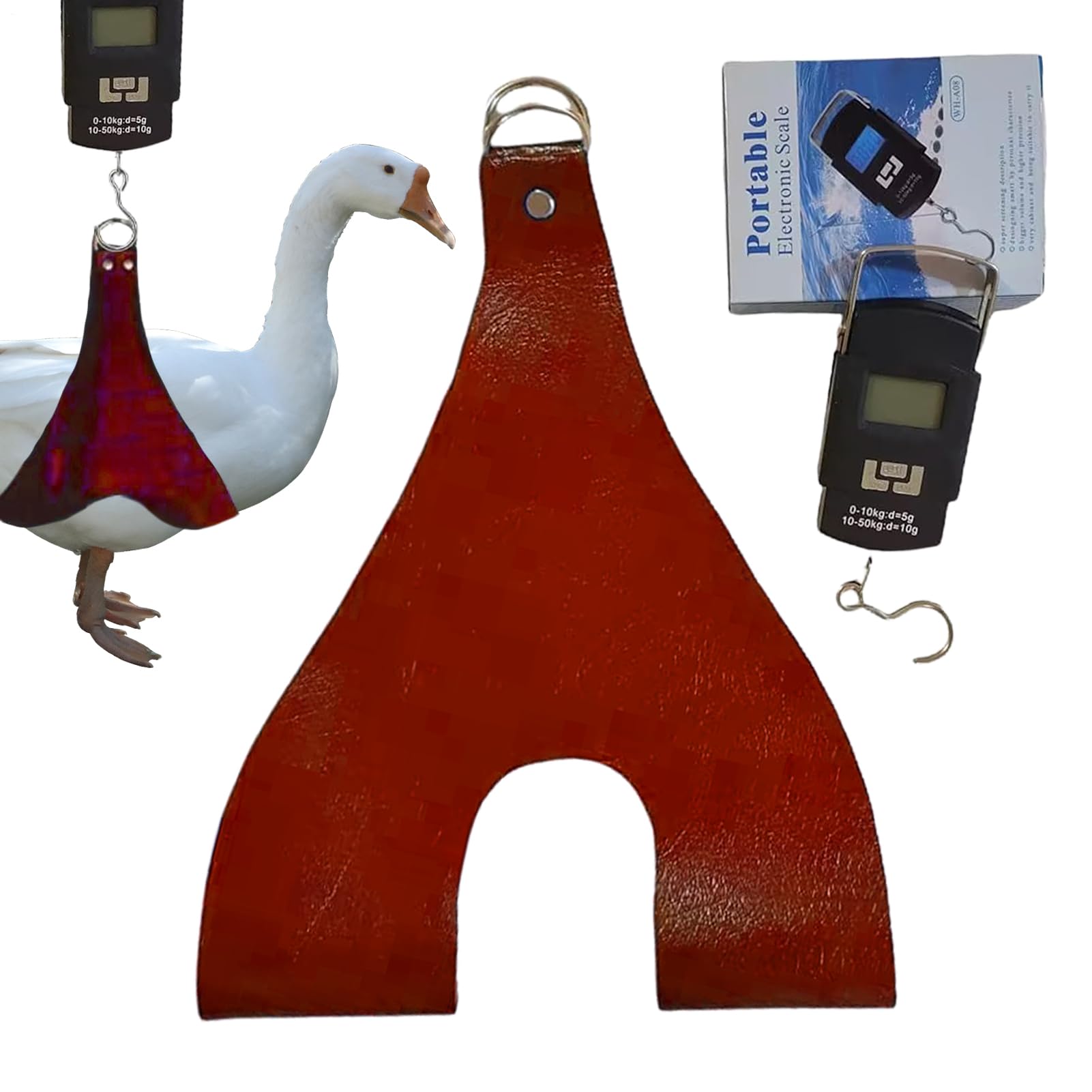 Eslinga para Soporte De Pollo: Eslinga para Gallina con Báscula De Peso Incorporada, Arnés De Pesaje De Aves De Corral Ajustable para Animales Pequeños, Eslingas De Báscula Duraderas Y Colgantes para