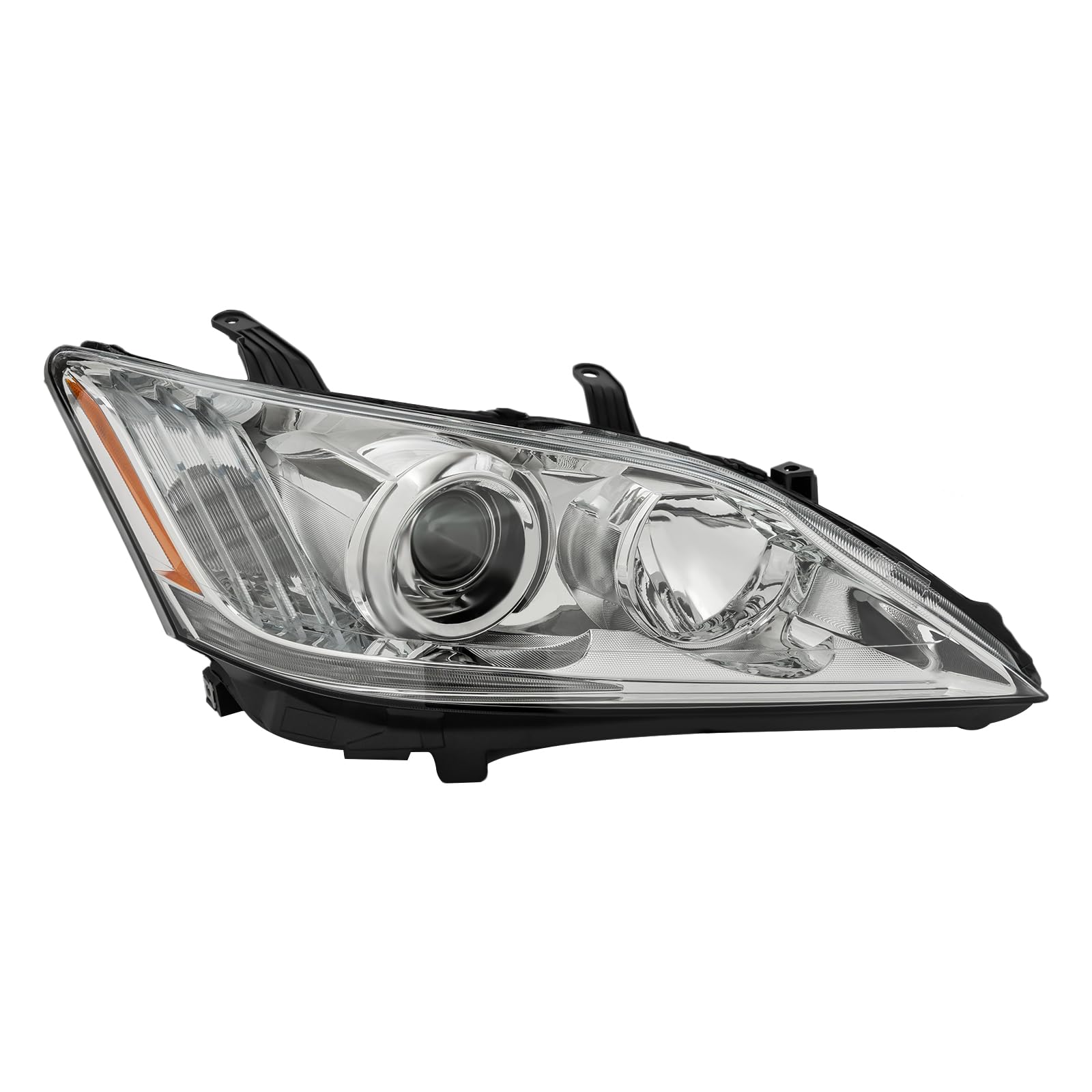 Front Xenon HID Headlight Assembly Left+Right Side for 2010 2011 2012 Lexus ES350 Projector Driver & Passenger Head Lights Direct Replacement Headlamps Assy Set (Right)