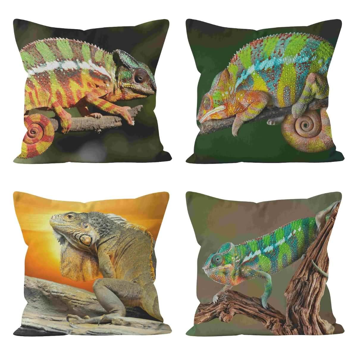 Housse de coussin multicolore vintage pour décorer votre salon rétro USA